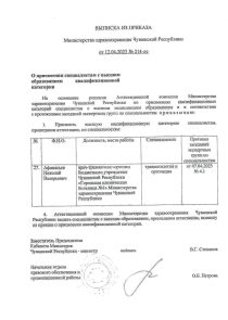 Афанасьев Николай Валерьевич Квалификация