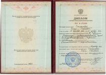 Степанова Ольга Олеговна Диплом